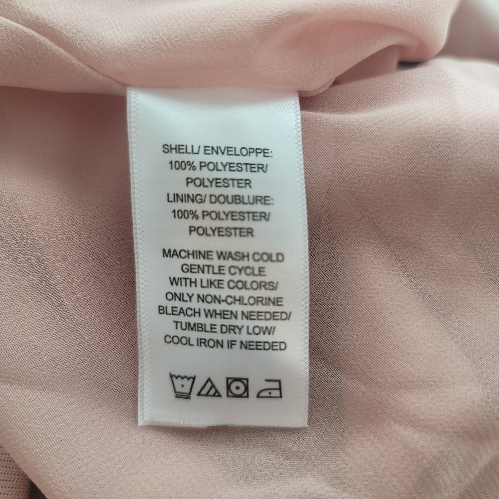DAYA BY ZENDAYA ELEGANT SATIN DRESS/JACKET IN  SOFT PINK WOMENS SIZE SMALL - Picture 5 of 16